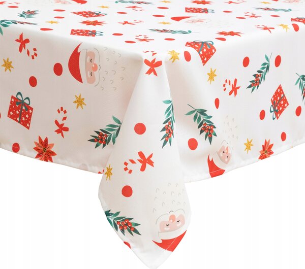 PLAMOODPORNÝ UBRUS POLYESTER 240 X 140 CM S VÁNOČNÍM MOTIVEM