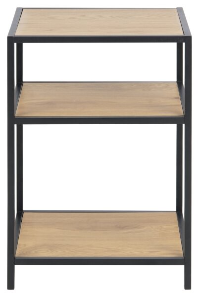 Noční stolek SARON 42x35 cm dub/černá