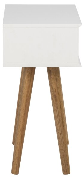 Noční stolek CARLY 40x30 cm dub/bílá