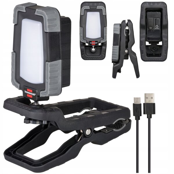 BRENNENSTUHL LED REFLEKTOR MOBILNÍ AKU. NA KLIP 950 LM 6350K