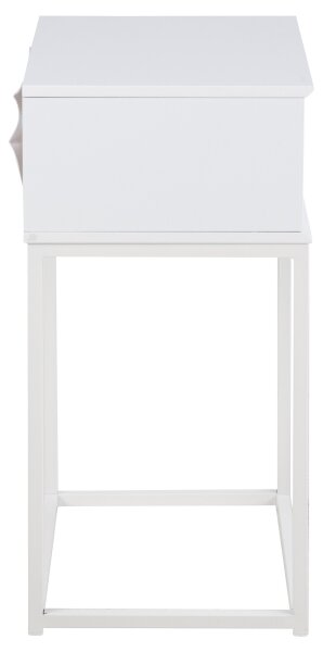 Noční stolek CARLY 40x30 cm bílá