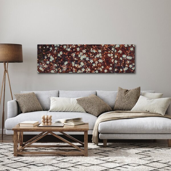 Obraz květiny Pomněnka lesní (170x50 cm)