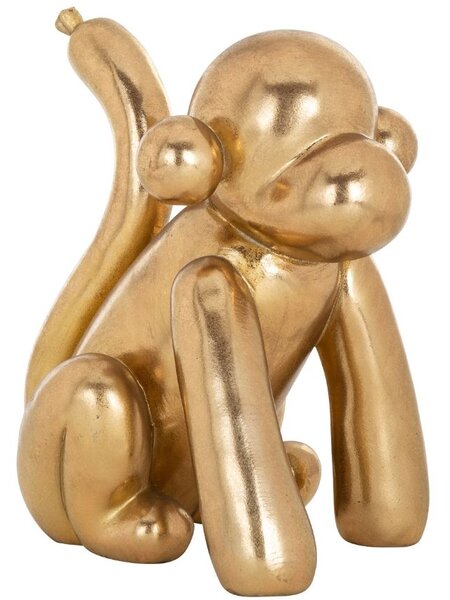 Zlatá dekorativní soška Richmond Monkey 25 cm