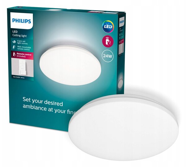 LED Stropní Svítidlo 24W 2700-6500K STMÍVATELNÉ 38 Cm + DÁLKOVÝ OVLADAČ Stropní Svítidlo PHILIPS