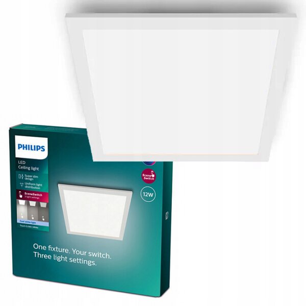 Čtvercová Stropní Svítidlo Philips 30 x 30 cm bílá