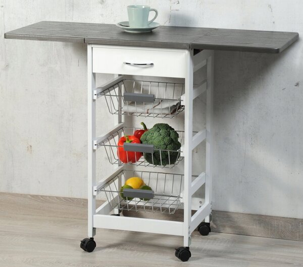 Kuchyňský vozík Kesper 25816-13 s rozkládací deskou
