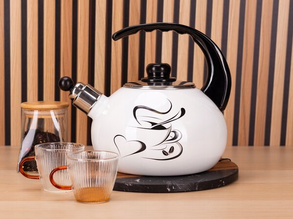 Konvice tradiční smaltovaná ocelová Kamille 2,5 l vícebarevná