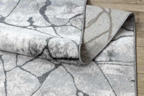Běhoun COZY 8873 Cracks beton - Strukturální, tmavě šedý