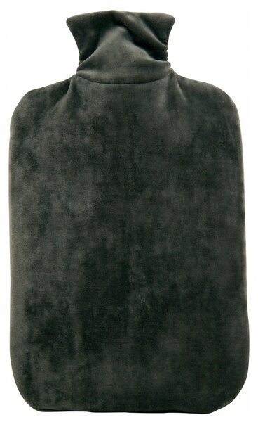 Termofor Hugo Frosch Eco Classic Comfort se sametovým obalem - měsíční šedá