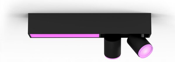 Obdélníkový stropní reflektor Philips Hue černý