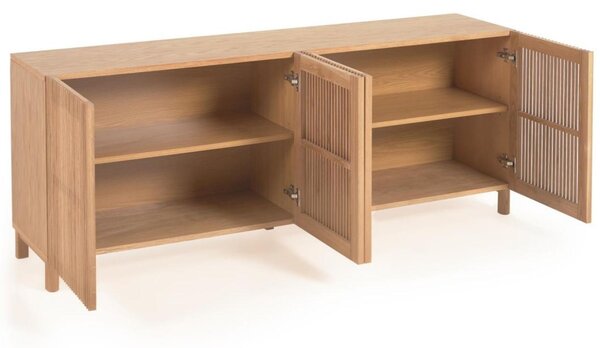 Dubová komoda Kave Home Beyla 180 x 42,5 cm