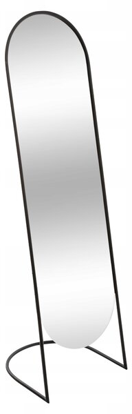 ZRCADLO ČERNÝ KOVOVÝ RÁM 39,5 X 136 CM DO INTERIÉRU