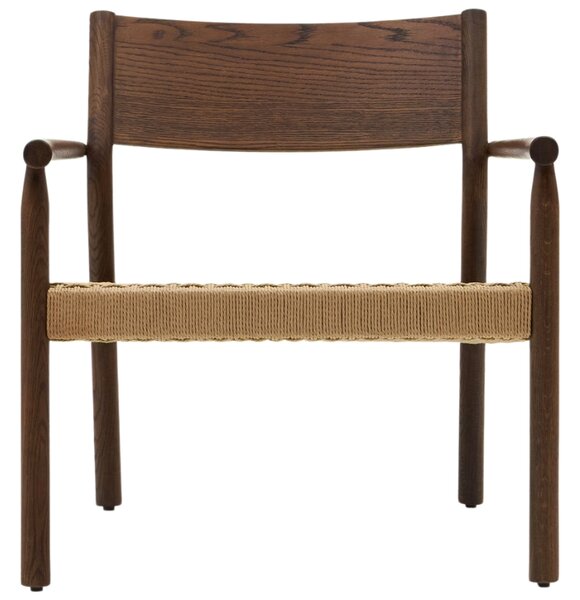 Ořechové křeslo Kave Home Yalia s výpletem