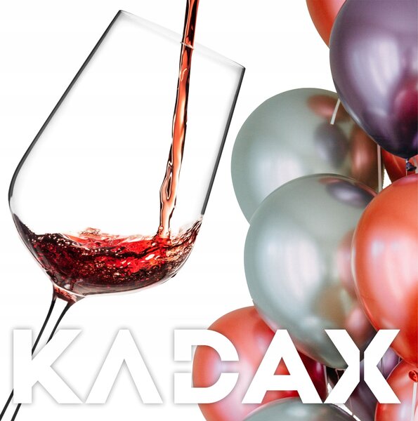 Skleničky na červené víno Kadax Porto, bezbarvé, 450 ml, 6 ks