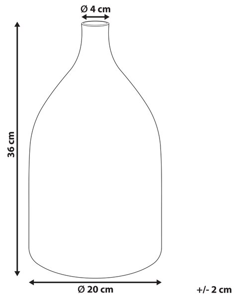 Váza na květiny KULCHA Sklo 36 cm Pestrá