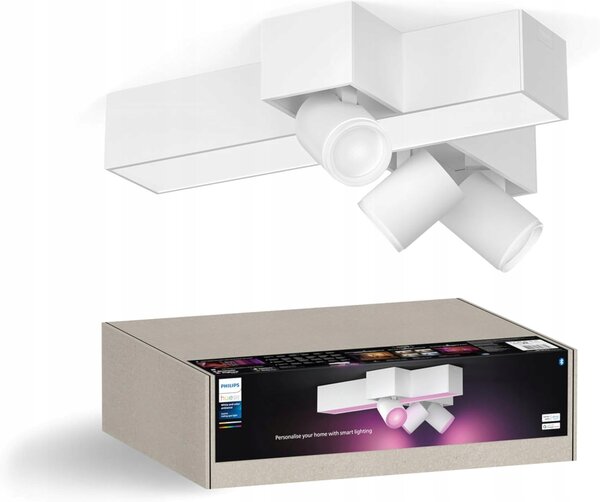 Stropní bodové svítidlo obdélníkové Philips Hue bílé