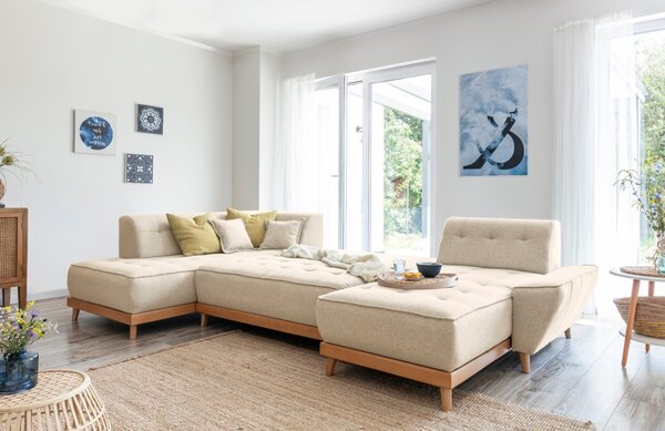 -25 % Dny MOMENTI– Miuform Rozkládací pohovka Dazzling Daisy 330 cm, levá