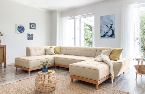 -25 % Dny MOMENTI– Miuform Rozkládací pohovka Dazzling Daisy 330 cm, levá