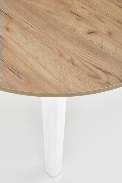 Rozkládací jídelní stůl CALMIO 102/142x102 cm dub craft/bílá