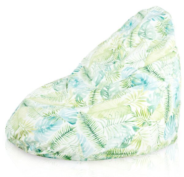 Sedací vak DROP XXL malované listí monstera