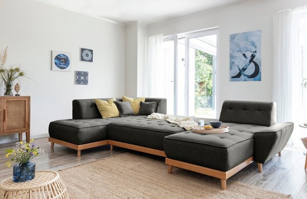 -25 % Dny MOMENTI– Miuform Rozkládací pohovka Dazzling Daisy 330 cm, levá
