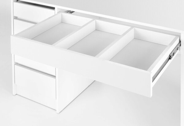 Toaletní stolek AMORIO 120x55 cm bílá