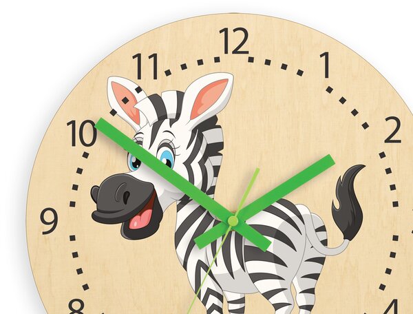 Hodiny pro dítě Zebra KRÁSNÉ ČÍSLICE
