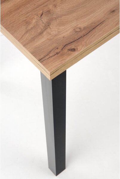 Jídelní stůl KINDOR 120x68 cm dub wotan/černá