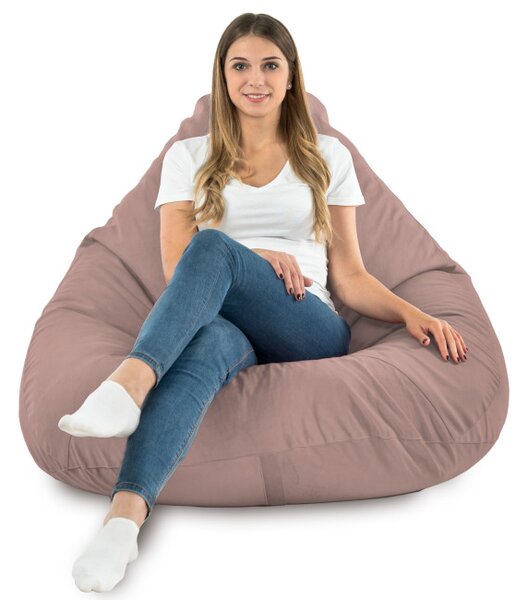 Sedací vak DROP XXL pudrově růžový