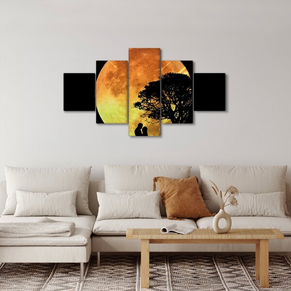 Obraz stínů v měsíčním světle (125x70 cm)