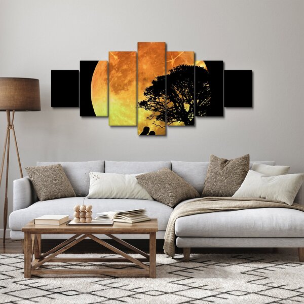 Obraz stínů v měsíčním světle (210x100 cm)