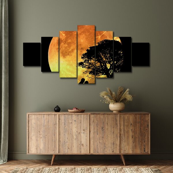Obraz stínů v měsíčním světle (210x100 cm)