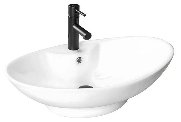 REA-00692 - Umyvadlo na desku ROSA 44x66 cm keramika/lesklá bílá