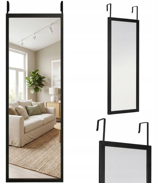 Zrcadlo obdélníkové EDAXO černé 360 x 1100 mm