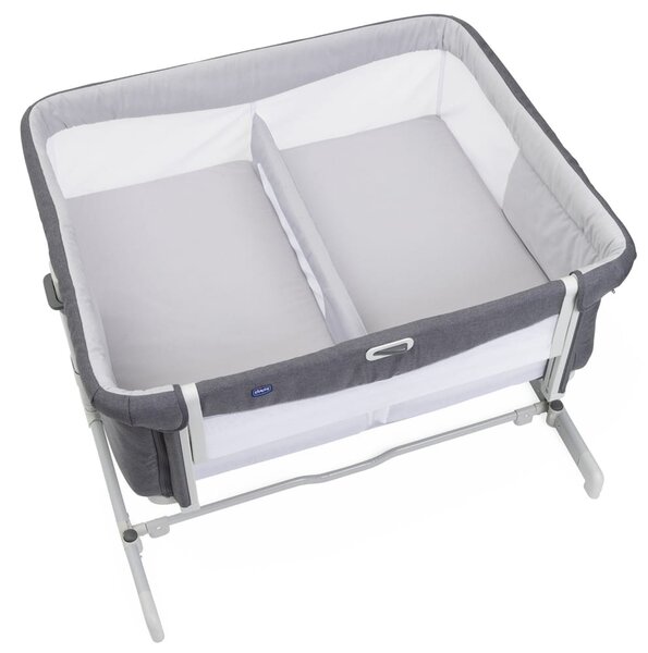 Chicco Next2Me Twin Magnet Grey cestovní postýlka pro dvojčata