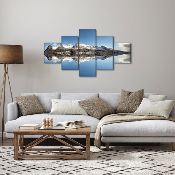 Obraz hor a jejich odrazu (125x70 cm)
