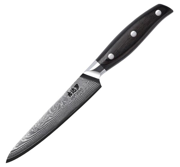 Gudaro - Damaškový univerzální kuchyňský nůž SHIRO 5", délka 12,5 cm