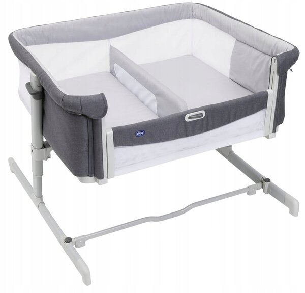 Chicco Next2Me Twin Magnet Grey cestovní postýlka pro dvojčata