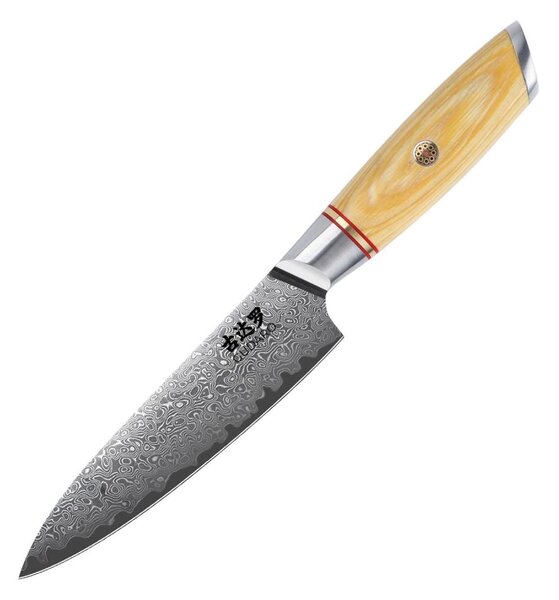 Gudaro - Damaškový univerzální kuchyňský nůž HIKARI 5", délka 12,5 cm