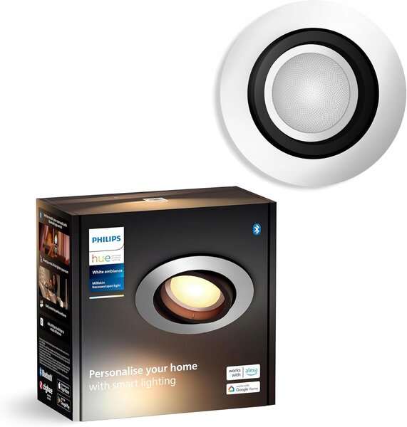 Bodová svítidla kulatý Philips Hue stříbrná