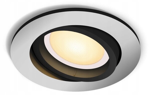 Bodová svítidla kulatý Philips Hue stříbrná