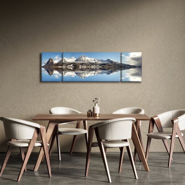 Obraz hor a jejich odrazu (170x50 cm)