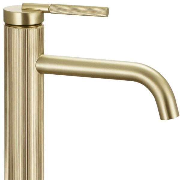 REA-B7802 - Umyvadlová baterie ARGON 29,5 cm broušená zlatá