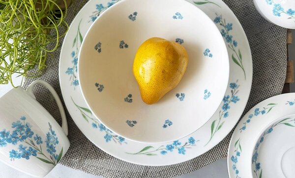 Konvice na čaj by inspire Luna Pomněnka, porcelánová, 1,1 l