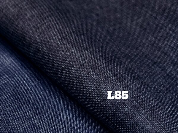 Mirtex OXFORD LINEN 200 (L85 tm.modrá JEANS)-160cm / METRÁŽ NA MÍRU Ceník: METRÁŽ: od 1 metrů