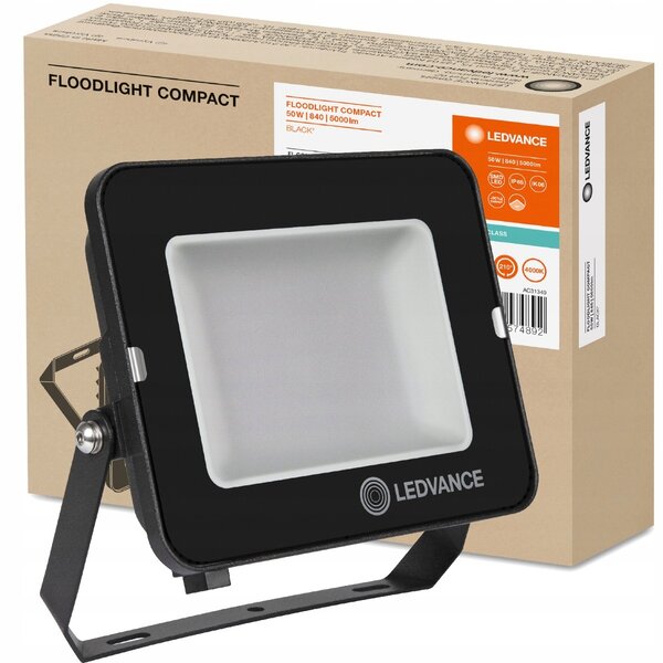 LED reflektor Ledvance COMPACT 50W 4000K neutrální bílá 5000lm IP65 černý