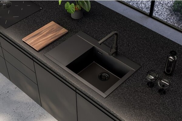 ALVEUS 1149504 - Kuchyňský dřez PURE 79x51,5 cm granit/černá