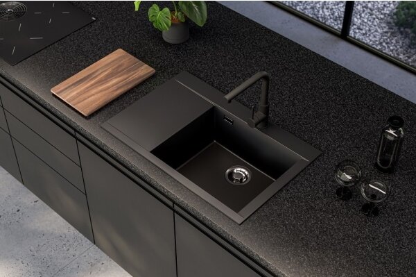 ALVEUS 1149503 - Kuchyňský dřez PURE 79x51,5 cm granit/černá