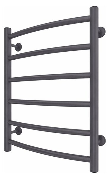 Koupelnový žebříkový radiátor INOX CLASSIC 120W/230V 57x43 cm nerez/antracit