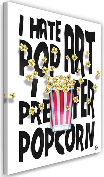 Obraz na plátně Titulek a rozsypaný popcorn - Rubiant Rozměry: 40 x 60 cm